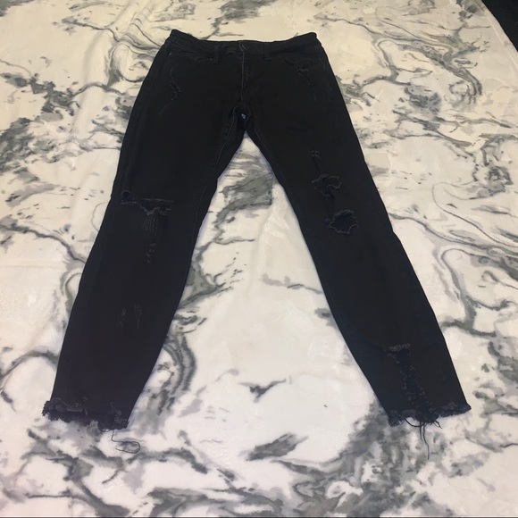 KanCan Black Distressed Jeans - Picture 5 of 6